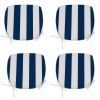 Outdoor Chair Cushions Seat Cushions with Straps, Patio Chair Pads for Patio Furniture Garden Home Office Decoration Set of 4