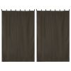 2 pcs W54xL84in Outdoor Patio Curtain/Coffee Liqueur
