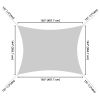 16'x12' Rectangle Sun Shade Sail/ Watermalon Red