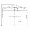 Wholesale Adjustable Outside Umbrella Solar Led Blue Outdoor Patio Umbrella With Light