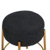 24" Tall, Round Bar Stools, Set of 2 - Contemporary upholstered dining stools for kitchens, coffee shops and bar stores - Includes sturdy hardware sup