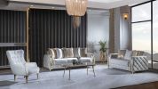 Lust Modern Style Chair in Off White