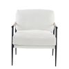 Leisure chair lounge chair velvet White color