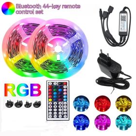 Bluetooth RGB Flexible 5050 Smart LED Light Bar (Option: 5050 Non Waterproof 5M-Bluetooth 44 Key-UK)