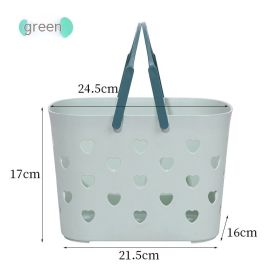 Love Bath Storage Basket (Color: green)