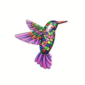 1pc/4pcs, Metal Hummingbird Wall Art Decor, Metal Birds Outdoor Wall Sculpture Decoration Hanging, Room Decor, Home Decor, Wedding Decor, Holiday Deco (Style: Model D)