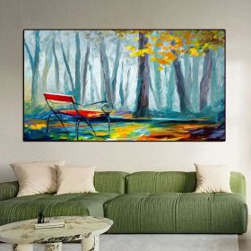 Hand painted abstract contracted manual rich tree family adornment of contemporary sitting room wall mural painting art hall (size: 60x90cm)