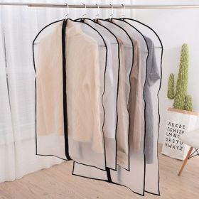 Clothes Hanger Clothes Dress Coat Dust Cover Home (Option: Black-S60x80cm-1PC)